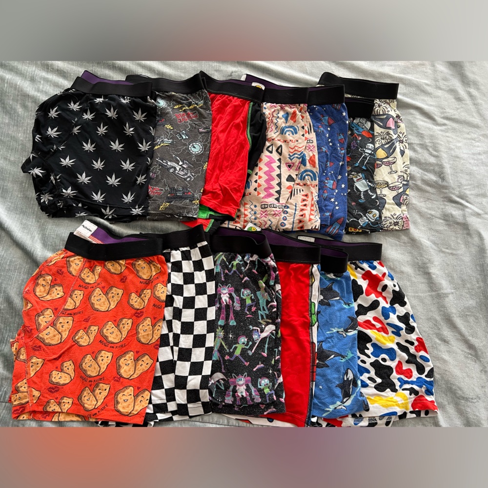 14 pairs assorted mens Boxer briefs Me Undies MeUndies